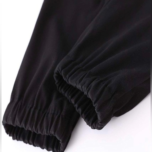 NWT Cargo Pants, High Waist Lounge Pants Fashion Loose Relaxed Fit Jogger Sz M - Picture 6 of 13